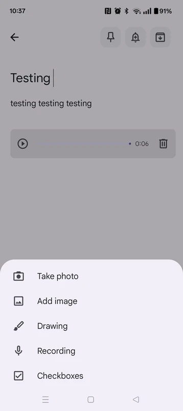 Google Keep — 스크린샷 1